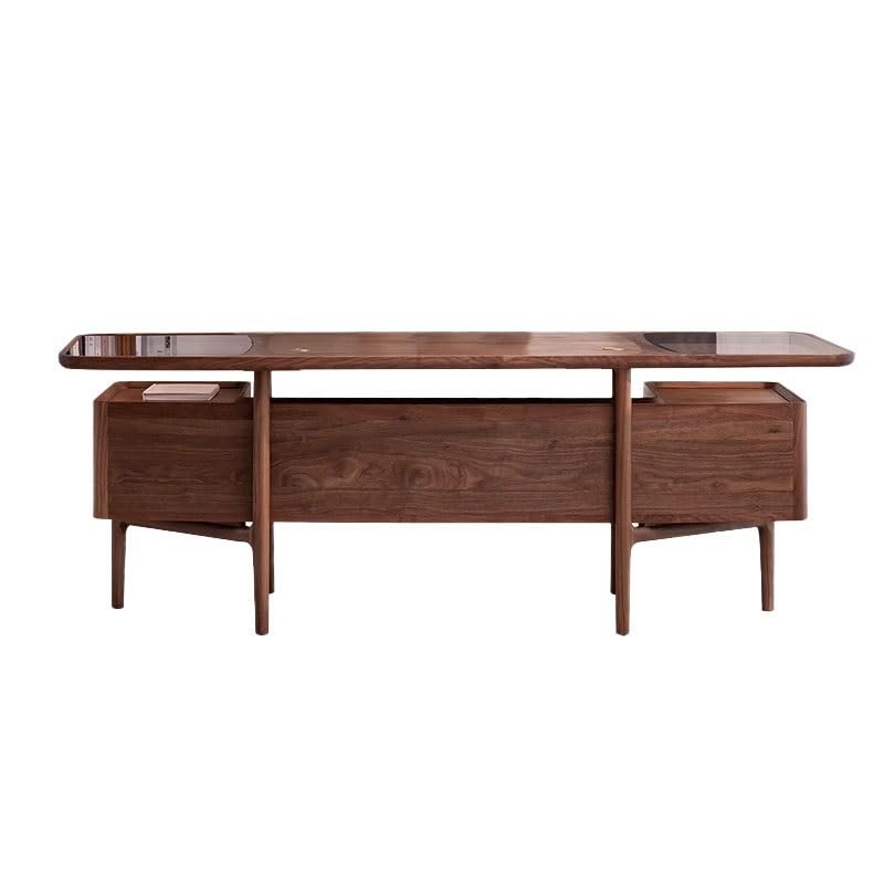 Computer Desk Chinese Walnut Solid Wood Desk Adult Home Desk Boss Desk Light Luxury Modern Desk Small Apartment