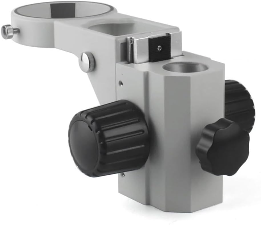 Microscope Accessories Kit Black/white 76mm Diameter Adjustable Microscope Stand Holder Bracket Stereo Zoom Microscope Trinocular Binocular Microscope Articulating Arm Microscope Slides ( Color : 32mm