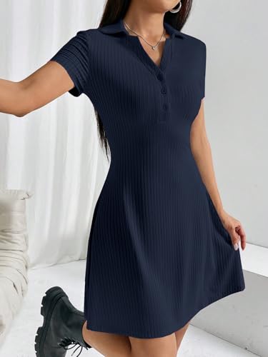 Image of TOPLOT Women's Western Dresses | Knee Length Dress | Stylish Design Fit | One Piece Bodycone | Trendy Look Styling | Easy Movement | Perfect for Casual, Outings (5237)