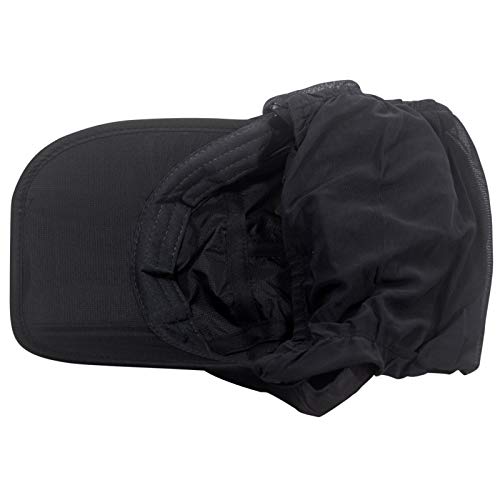Fishing Cap Sun Hat Face Cover For Men Women Summer Quick Dry Fishing Hat Removable Neck Flap For Outdoor Sports (Black) #TOP2