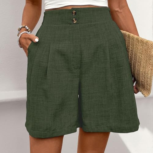 Short fluide élastique taille haute confortable pour l'été