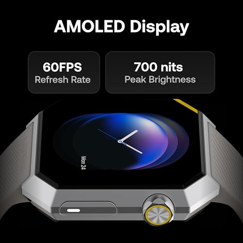 Image of Layers Anarc Smart Watch-1.85 inch AMOLED Octagonal Display I Stainless Steel-Designed in London I HiSilicon Processor I 6-axis Motion Sensor I Precise Heart Rate & SpO2 Monitoring I IP68 Water Resistant