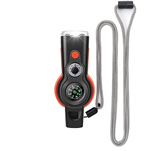 Yl Mainland YL001 7-In-1 Emergency Survival Function Whistle, Outdoor Multifunctional Tool Safety Whistle With Lanyard, Ideal For Kayaking, Boating, Hiking, Camping, Climbing, Hunting, Fishing, Rescue Signaling thumb #8