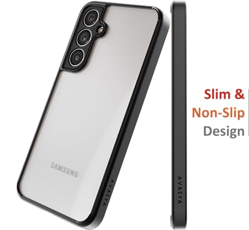 Image of Thermoplastic Polyurethane Case For Samsung Galaxy A55 5G,[Anti-Yellowing Technology] [Military Grade Drop Protection] Shockproof Case Slim Hybrid Phone Case -Carbon Black