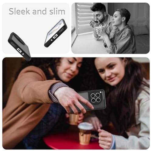 Image of KAPAVER Hybrid Clear Back Cover Case for OnePlus 12 | Protective Shockproof Cleare Hard PC Soft Flexible Black TPU Cover