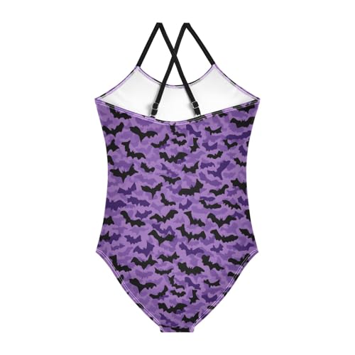 Black Moths Girls One Piece Swimsuits Summer Quick Dry Beach Bathing Suit2