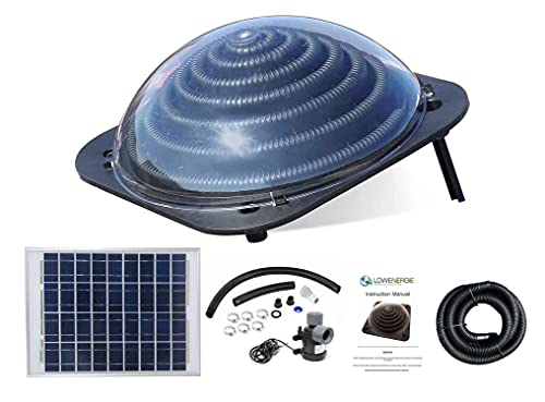 LOWENERGIE Solar Thermal Swimming Pool Heater Dome, Totally Solar Powered, Water Pump and Solar...