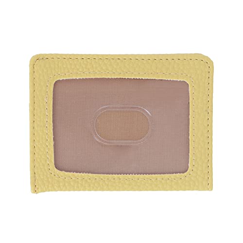 Buxton Women's Summer Plaid Printed Vegan Leather Id Coin Case, Plaid With Yellow #TOP3