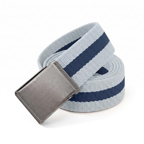 Image of Mile High Life Canvas Web Belt | Cut to Fit Up to 52 inch | Flip-Top Matte Silver Nickel Buckle 12 Colors