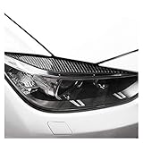 Faro Cejas para Alquiler de Estilo BMW F30 F35 Fibra de Carbono de Coches Etiqueta Faros de Cejas párpados M Performance para 2013-2019 3 Accesorios de la Serie Fundas para Faros