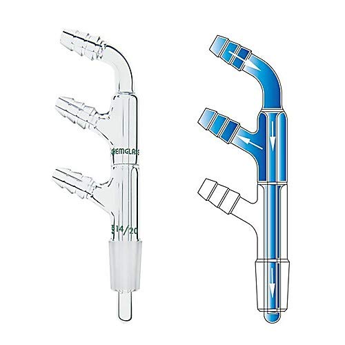 Chemglass Cg-1222-A-01 Series Cg-1222-A Micro Cold Finger Condenser, 14/20 Inner Joint, 5 Mm Length Below Joint #TOP11