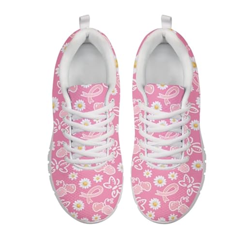 Jeiento Women Trainers Sports Running Shoes Causal Travel Walking Flat Shoe Lace-up Breathable for Lady Teenager Girls2