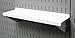 Wall Control Shelf 4in Deep Pegboard Shelf Assembly Pegboard and Slotted Tool Board - White