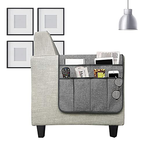 サイドポケット ソファサイド リモコンポケット 無地 ソファー掛け袋 小物入れ リモコン/雑誌/メガネなど収納 ベッドサイド 小物仕分け 雑貨整理 収納便利 インテリア 3色