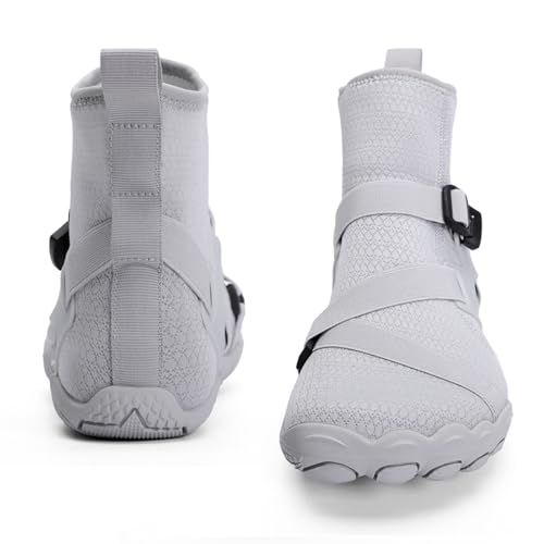 Image of UMANPOO Men Water Shoes Women Barefoot Slip on Sneakers Swim Aqua Beach Running Walking Hiking Cycling Non Slip High Top