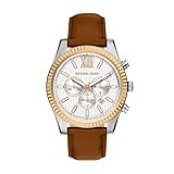 Michael Kors Lexington MK9257 - Orologio da uomo in acciaio inox, bicolore da 45 mm