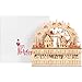 LED Lighted Wooden Bavarian Village Scene Advent Calendar - Christmas Decoration with 24 Storage Drawers