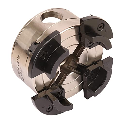 Vinwox Sck4-3.75 Wood Lathe Gear Chuck Key Chuck, With 1"X8Tpi Thread & 3/4"X16Tpi Adapter, 3 Years Warranty #TOP4