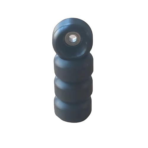 Ruedas de rodamiento Pro para diapasón, miden 0.295 x 0.177 in, POM CNC Mini Finger Skateboard Wheel con rodamientos ultra giratorios, color negro