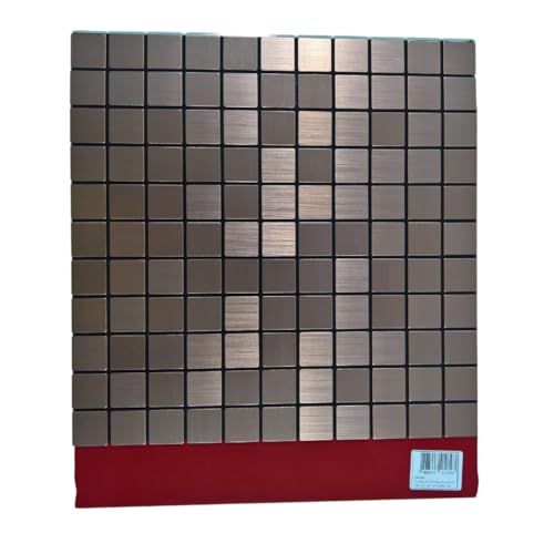 BolaAzul, Pastilha Aluminio Adesiva Decoração Banheiro Cozinha Marrom