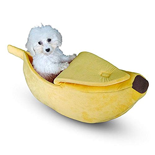 Etbotu creative banana-shape Pet cane gatto letto