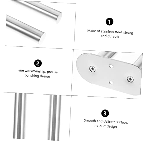 Porte-serviettes acier inoxydable support mural métal durable - 5