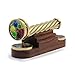 ROORKEE INSTRUMENTS (INDIA) A NAUTICAL REPRODUCTION HOUSE Brass Kaleidoscope with Detachable Pattern Wheels – Displayed on Wooden Stand – Inventive Gift for Creative Minds