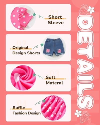 Image of NZRVAWS Girl Clothes Toddler Girls Summer Outfit Heart Tank Top+Pink Shorts 2 Piece Clothing for Girl 1 2 3 4 5 6 7 T