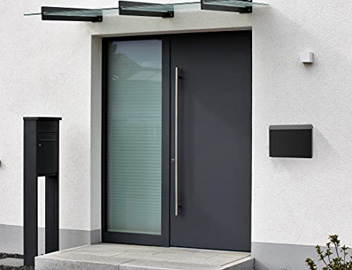 Movo Home Mailbox Casey Large Mailbox, Mailbox For Outside, Matte Black #TOP1