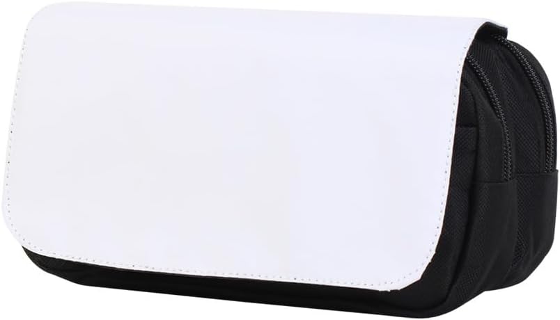 4 PCS Printable Blanks Cosmetic Bags Pencil Case Multipurpose DIY Heat Transfer Makeup Bags Toiletry Pouch with Removable Flap for Sublimation