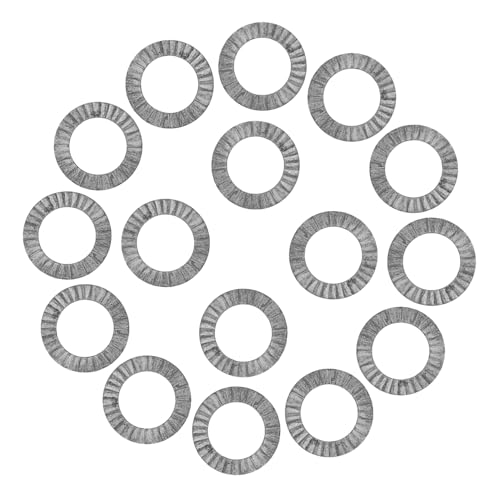 HOLIDYOYO 20Pcs M10 Manganese Steel Anti-Vibration Wedge Locking Washers Set for Secure Fastening in Industrial and DIY Applications