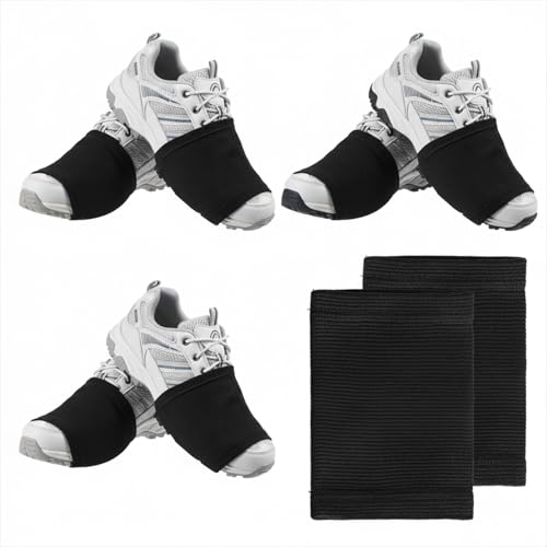 Molain 4Pairs Dance Socks Over Shoes, Anti-Slip Dance Shoe Covers for Sneakers Dancer Shoe Socks Pivoting Spin Socks for Ballet Hip Hop on Smooth Wooden Floors
