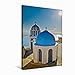 Produktbild Premium Textil-Leinwand 50 x 75 cm Hoch-Format Santorin - Trauminsel Griechenlands | Wandbild, HD-Bild auf Keilrahmen, Fertigbild auf hochwertigem Vlies, Leinwanddruck von Rainer Tewes