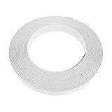 Angoily Weiße Banding Vorgeklebt Flexible Rand Eisen On- Banding- Band für Schrankreparatur Möbelwiederherstellung 2Cm- 5M