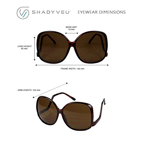 ShadyVEU Vintage Oversized Square Drop Temple Sunglasses Swan Butterfly Curved Curly Arm Frame Women's Fashion Rave Shades4