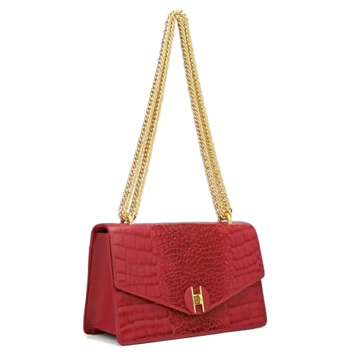 Image of Da Milano Leather Shoulder Bag for Women (00588D)