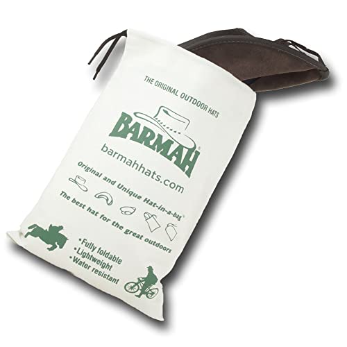 Image of Barmah Hats Foldaway Cattle Suede Leather Hat - Item 1061