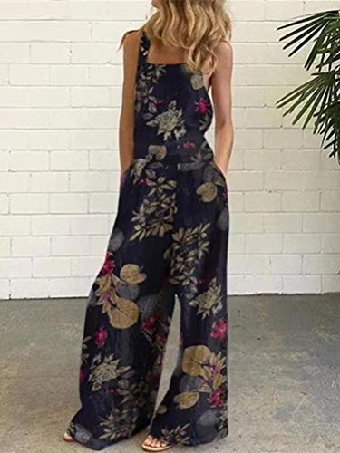 Minetom Donna Casual Elegante Salopette Lunga