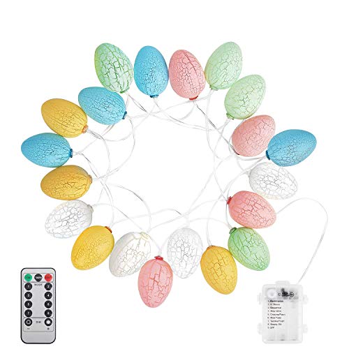 C APPOK Easter Decorations lights with Timer, 6.5Ft 20 LEDs