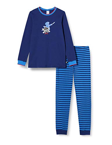 Preisvergleich Produktbild Schiesser Jungen Capt´n Sharky Kn Schlafanzug lang Pyjamaset, dunkelblau, 98
