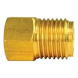 Brass Adapter, Female(7/16-24 Inverted), Male(9/16-18 Inverted), 1/card