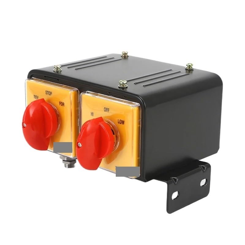 Interruptores Dobles de Leva de 3 Posiciones, 25 A, Marcha atrás y Avance, SZW25-64D/KZ200BF, con Caja Exterior Principal de Hierro