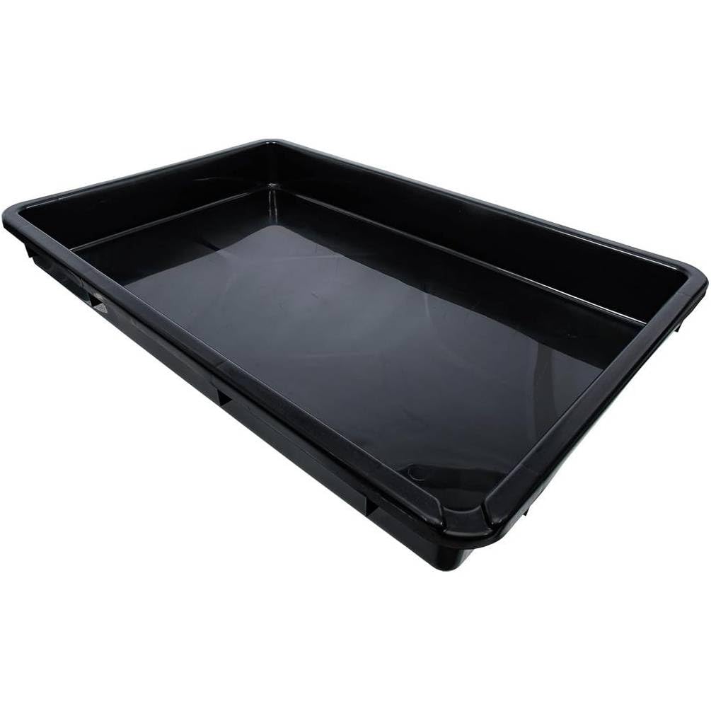 D-Work - Bandeja multifunción (42 L, 88 x 60 x 11 cm), color negro, boquilla para vertedero, práctica y resistente,