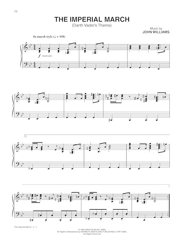 Star Wars piano sheet music de los episodios i-vi en papel 8