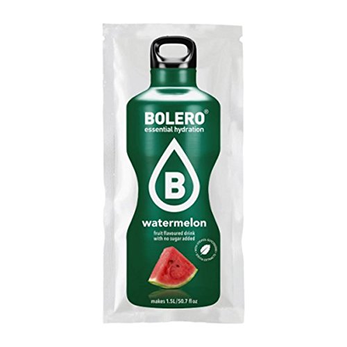 BOLERO Drinks 48 bustine da 9 grammi gusto WATER MELON - Preparato istantaneo per Bevande con Stevia e Vitamina C e Senza Zucchero