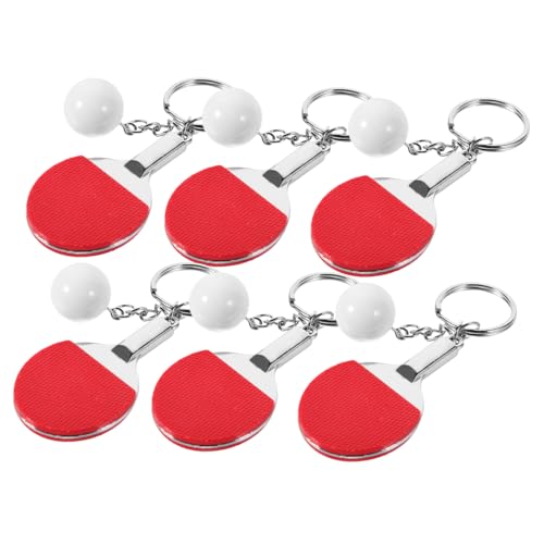 Ne perdez plus vos clés avec le mini pong porte-clés délicat rouge