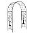 Plow & Hearth Arch Metal Outdoor Garden Arbor | Tree of Life | 84" H x 53" Wx 23" D | Black | Trellis Lattice for Plants | Wedding | Outdoor Patio Décor