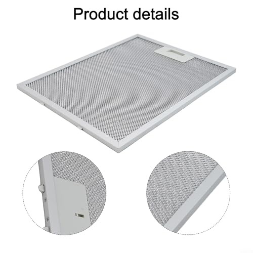 Filtre d'aération de cuisine 34 x 28 cm grille hotte aluminium