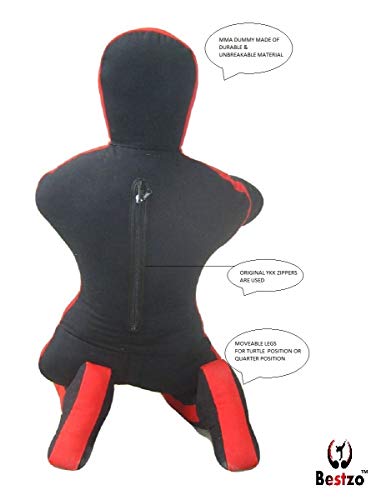 Bestzo Mma Grappling Dummy Brazilian Jiu Jitsu Dummy-Canvas Wrestling Grappling Bjj Dummy Black,Judo Punching Bag Throwing Dummy For Karate,Boxing,59 In (5 Ft) #TOP2