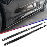skkyoro Side Skirts Extensions for BMW G20 320i 330i M340i 3-Series M Sport 2019-2025 CMS Style Rocker Panel Lip Splitter（Drilling is Required） (Carbon Fiber Print)